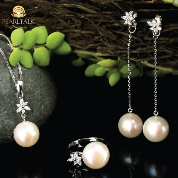 BÔNG TAI NGỌC TRAI SNOW FLOWERS – E3024
